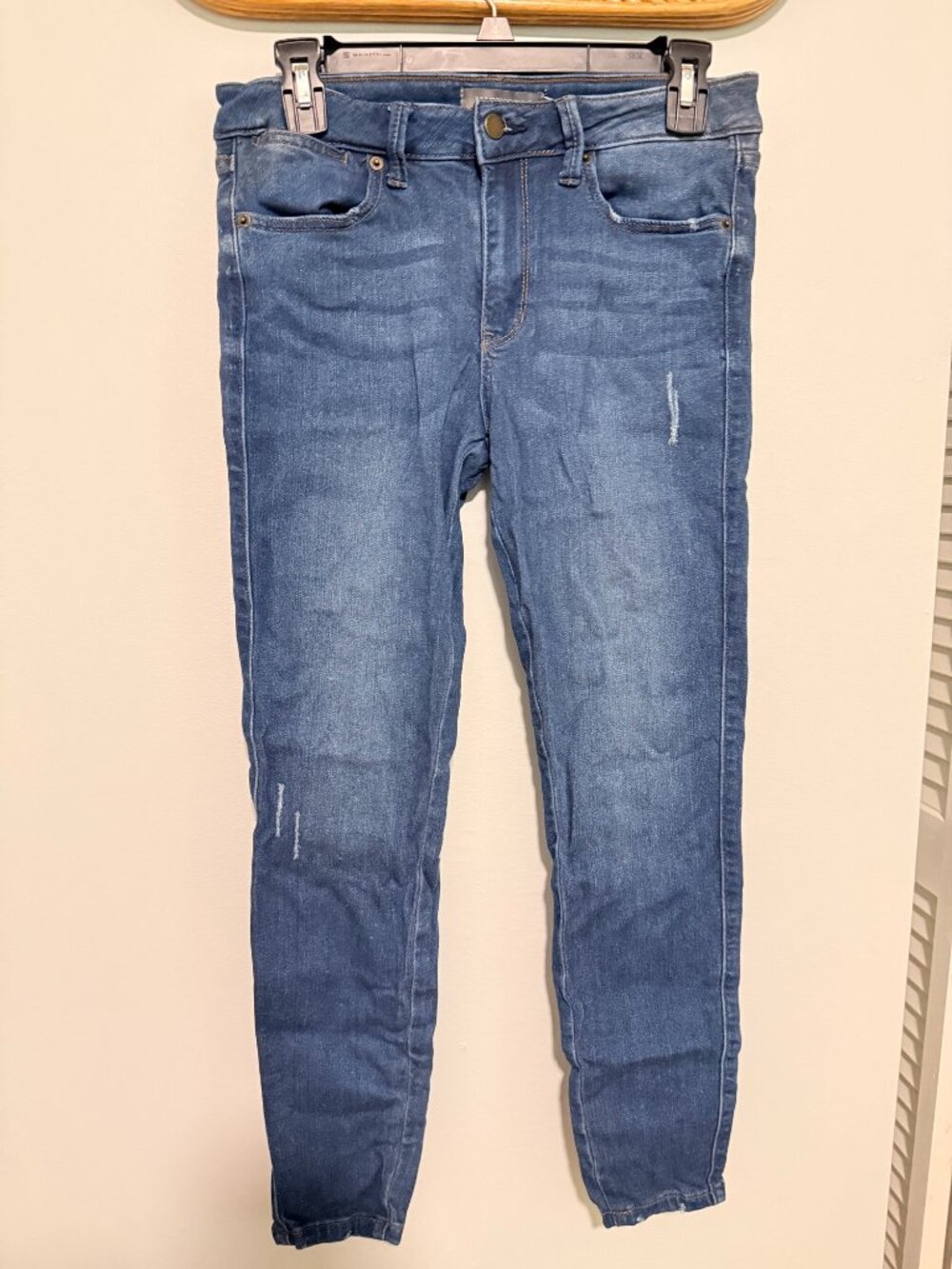 Just USA Blue Distressed Skinny Jeans Size 28